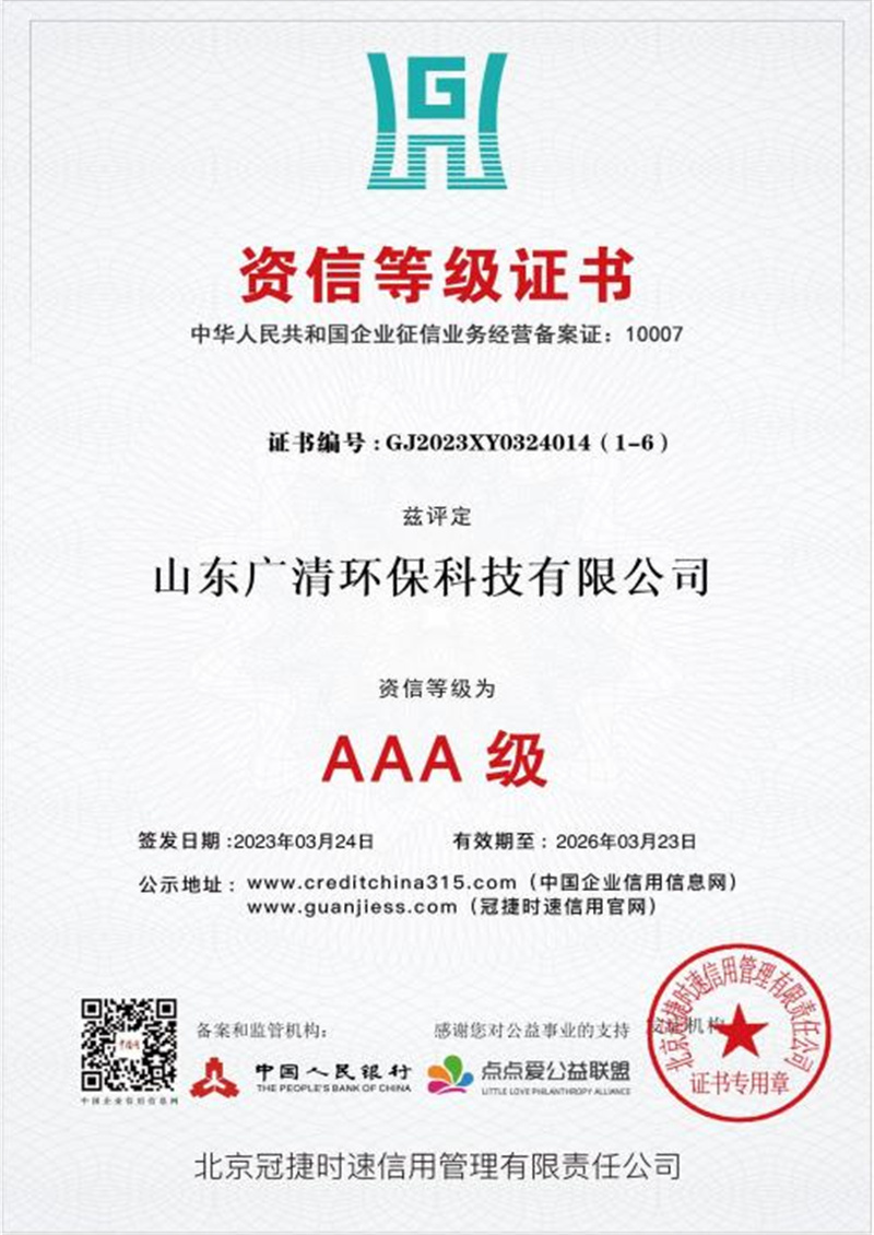 资信等级证书